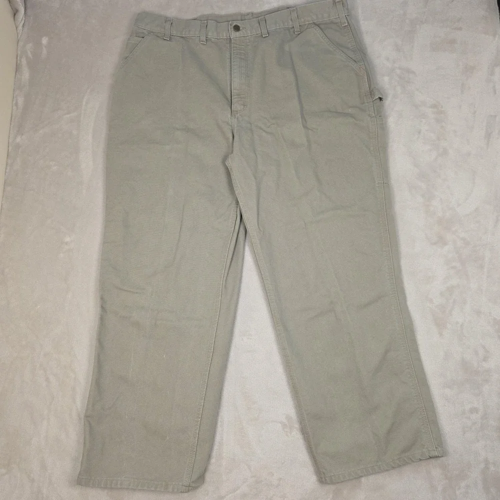Carhartt Pants Mens 44x30 Tan B11 Loose Original Fit Canvas Workwear Dungaree